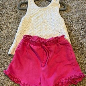 Zara knit tank and shorts set